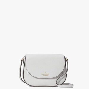 Kate Spade Leila Mini Flap Crossbody Quill Grey Leather Bag WLR00396